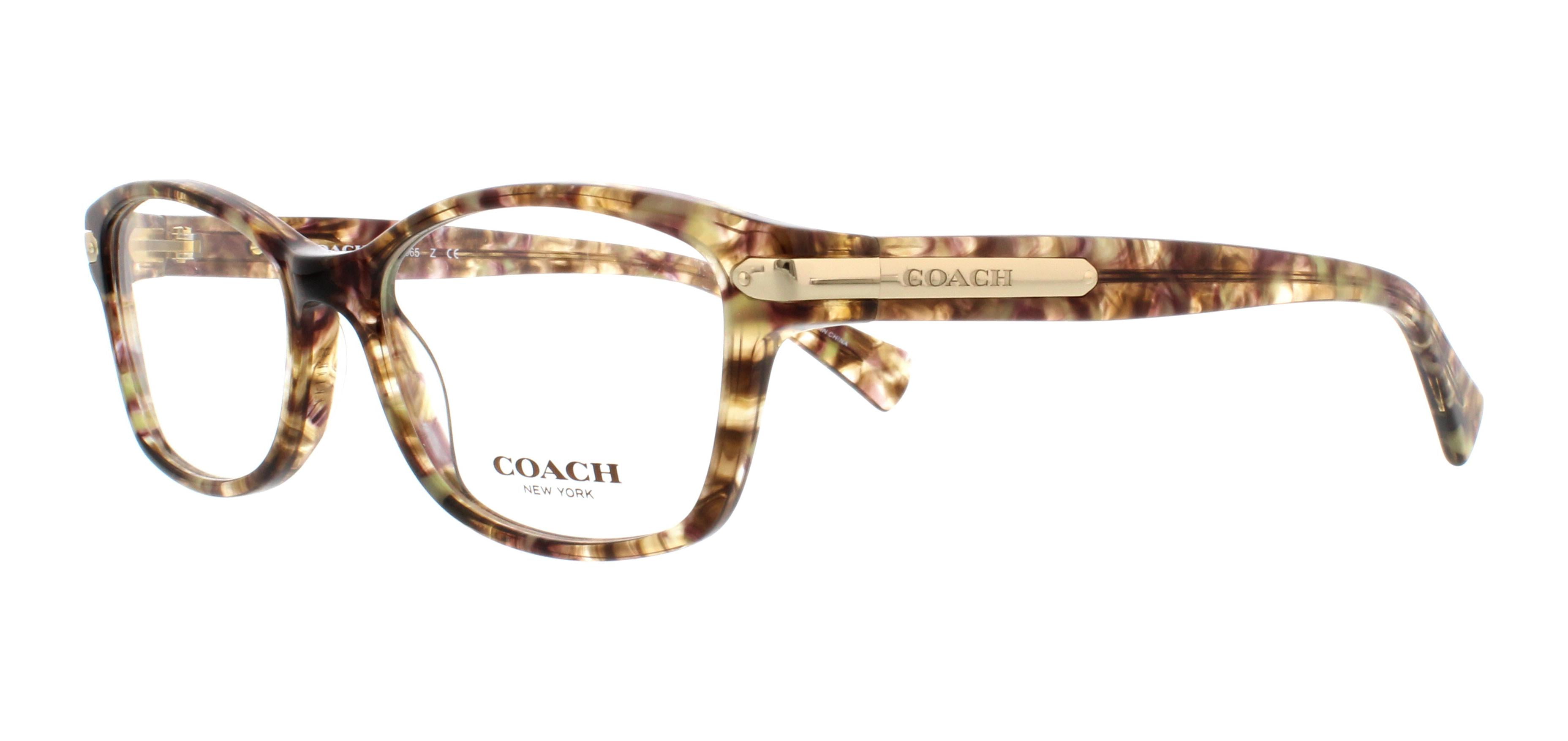 COACH Eyeglasses HC6065 5287 Confetti Light Brown 51MM 