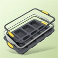 thumbnail image 3 of Silicone Mini Loaf Pan with Metal Frame 8 Cavities NonStick Brownie Tray, 3 of 9