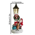 thumbnail image 3 of Hxlamzoo Christmas Old Man Lantern Ornament Resin Lighted Figurine with Warm Glow, Switch-Operated for Fireplace, Christmas Tree, Home, Office, Xmas Party Decorations, 3 of 3