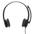 thumbnail image 5 of Logitech H151 Binaural Over-the-Head Stereo Headset, Black, 5 of 8