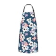 thumbnail image 2 of Lsque Flowers Waterproof Apron Chef Aprons for Men Heavy Duty Chemical Work Apron Extra Long Grilling Aprons with Adjustable Bib Apron, 2 of 9