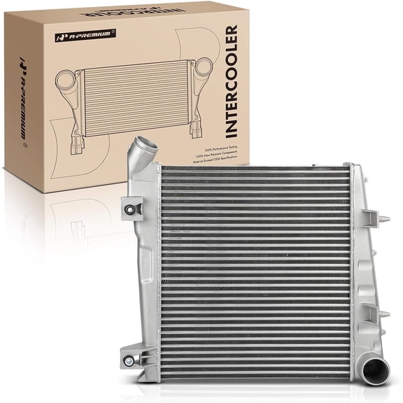 A-Premium Turbo Intercooler Compatible with Ford F-250 Super Duty, F-350 Super Duty, F-450 Super Duty, F-550 Super Duty, 2008 2009 2010, 6.4L