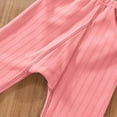 thumbnail image 4 of Atogsazn Children's Boys Girls Fleece Lined Pajamas Pants Kids Striped Elastic Waist Pants Fall Winter Clothes Pink 10-11 Years, 4 of 7