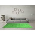 thumbnail image 3 of Ahgly Company Indoor Square Oriental Green Industrial Area Rugs, 4' Square, 3 of 4