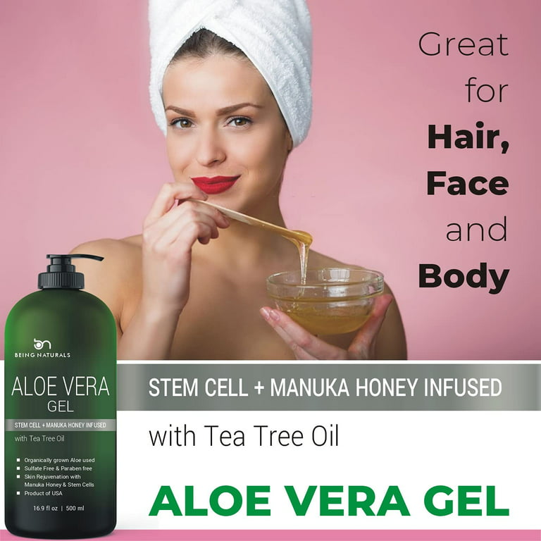 Pure Aloe Vera Gel + Tea Tree Oil - ALODERMA