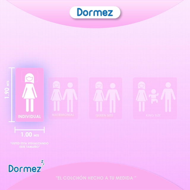 Dormez | Colchón en Caja Individual 100% Espumas Dormez 190x100x27cm Original