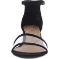 thumbnail image 2 of SUGAR Womens Black See-Through Strap Padded Comfort Noelle Round Toe Block Heel Buckle Dress Sandals Shoes 10 M, 2 of 4