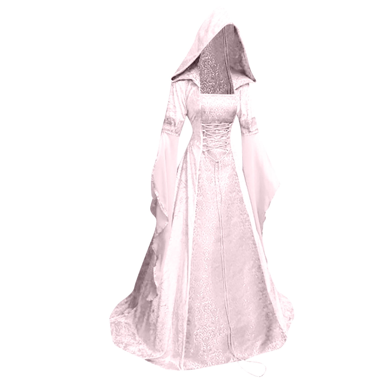 VEKDONE Women Retro Renaissance Dresses Medieval Costume Lace Up Irish Over  Dress Peasant Fairy Dress Ball Gown Halloween Dresses Clearance 2025 Pink  X-Large - Walmart.com