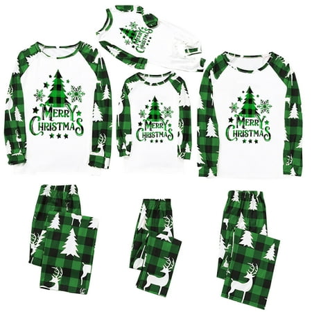 

Meihuid Family Matching Christmas Pajamas for Adults Teens and Baby Holiday Parent-Child Outfits Sleepwear Homewear