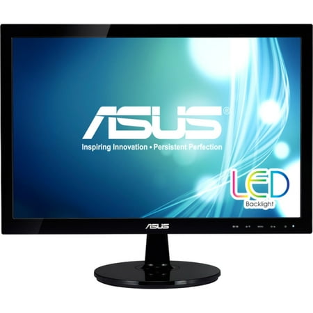 Asus VS197T-P 18.5" LED LCD Monitor - 16:9 - 5 ms - Adjustable Display Angle - 1366 x 768 - 16.7 Million Colors - 250 Nit - 50,000,000:1 - WXGA - Speakers - DVI - VGA - 21 W - Black - EPEAT Gold, ErP,