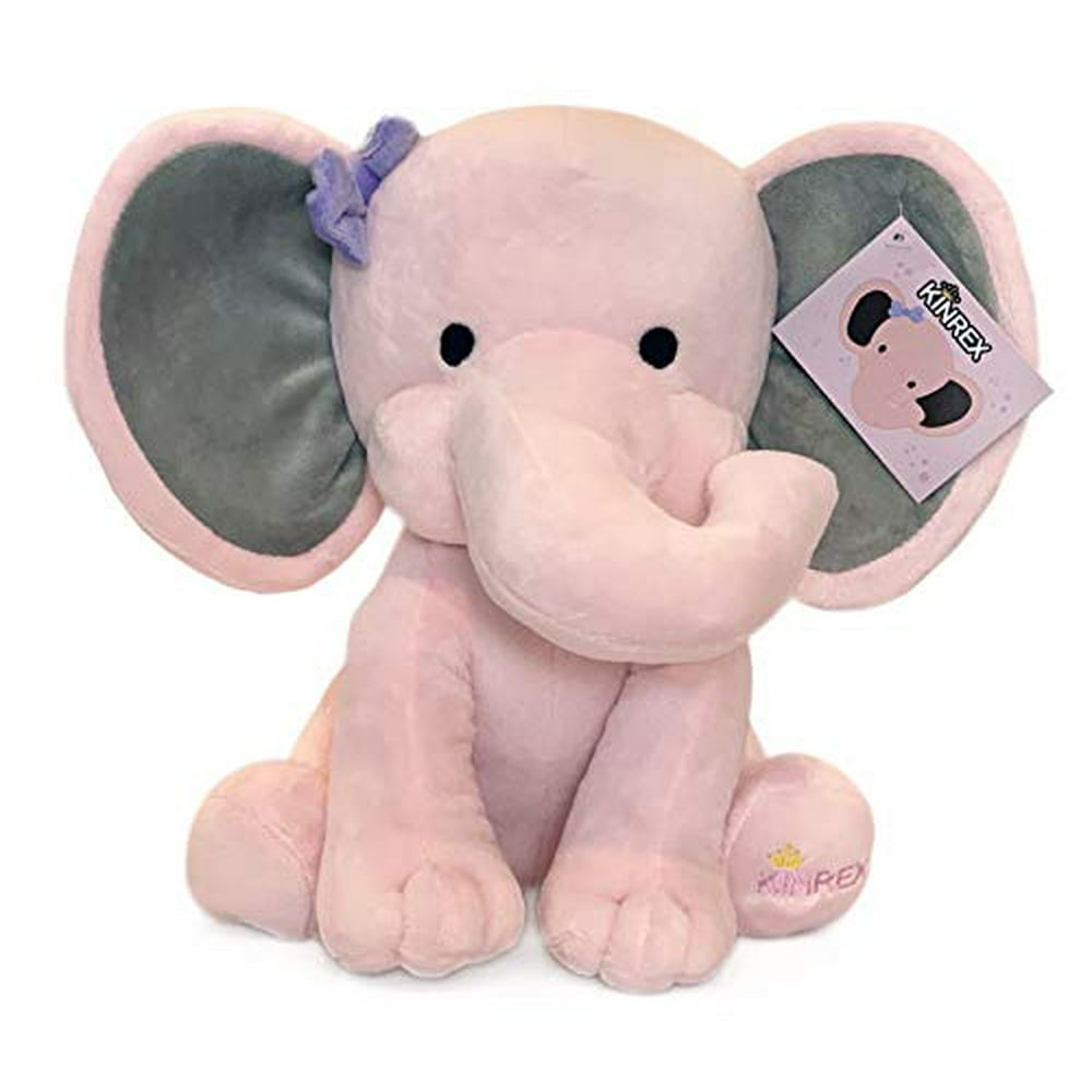 Kinrex Stuffed Elephant Animal Plush Toys For Baby, Boy, Girls Great