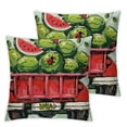 thumbnail image 2 of Nawypu  Watermelon Throw Pillow Covers Sweet Summer Beach Cushion Case Farmhouse Decorative Pillow Case for Outdoor Activity Sofa Home Couch Office,Set of 2, 2 of 6