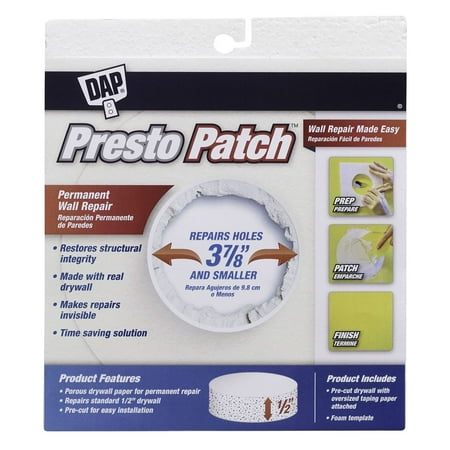 Dap 09155 Presto Patch Drywall Plug, 1/2-Inch,