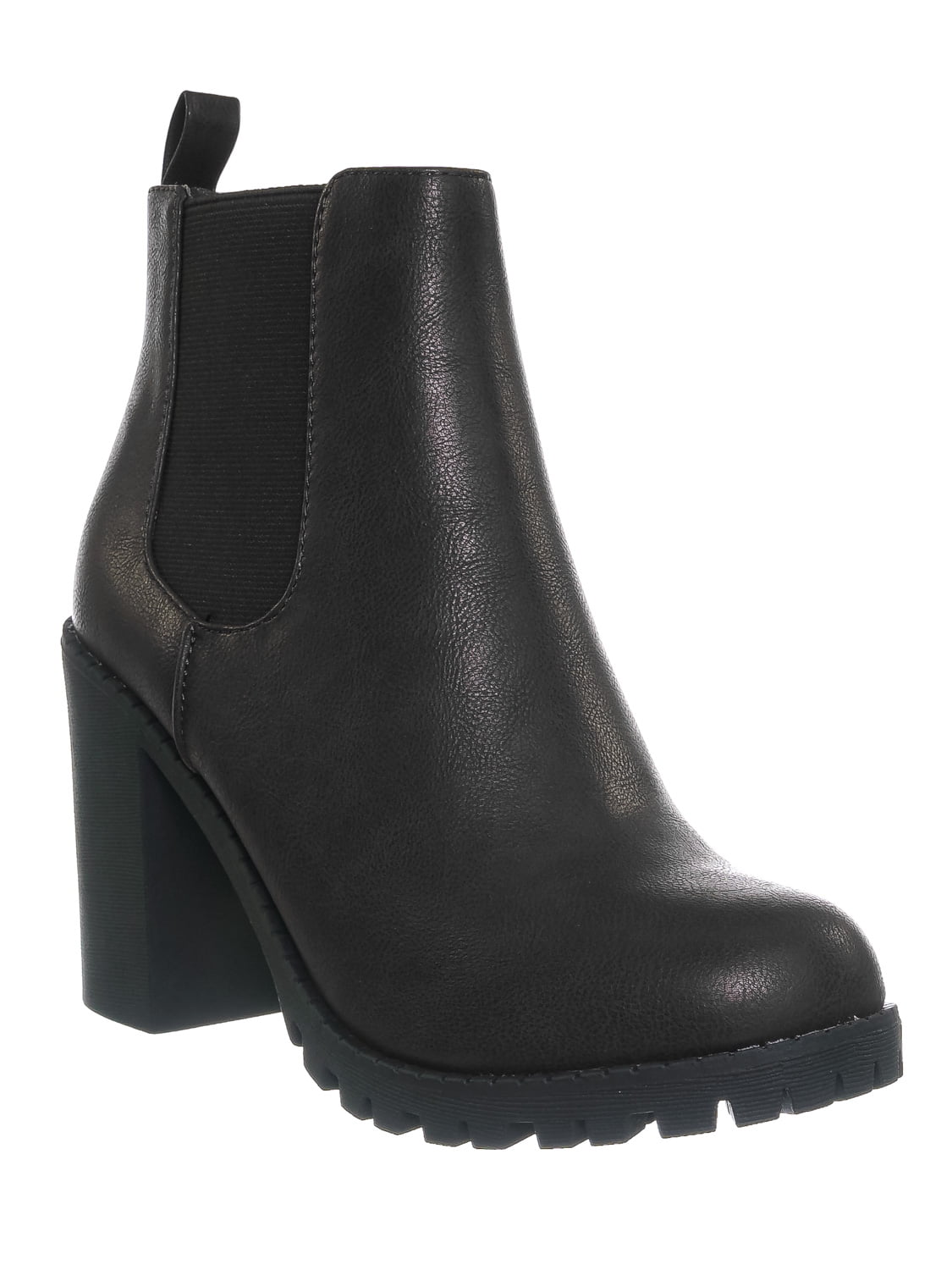 Abundantly Hovedsagelig Figur Glove by 2, Block High Heel Chelsea Boots - Women Lug Sole Elastic Ankle  Bootie - Walmart.com