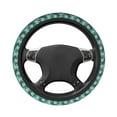 thumbnail image 3 of Elastic Steering Wheel Cover, Tropical Green Leaf Stretch Thickening Car Steering Wheel Cover Women Men, Steering Wheel Protector Universal 15 in, 3 of 7