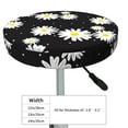 thumbnail image 2 of Goofa Daisies Flowers Printed Stool Covers Round, Waterproof Round Bar Stool Covers Anti-Slip Round Bar Stool Seat Cover with Elastic Bands Durable -12 inch, 2 of 7