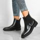 thumbnail image 2 of NECHOLOGY Botas Mujer Adulto Femenino Zapatos Botines para mujer Botines de mujer Botas Botas de cuero para damas Zapatos Botas de ocio diario (Black, 10), 2 of 6
