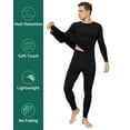 thumbnail image 3 of INNERSY Mens Thermal Underwear Sets Long Johns Soft Warm Long Underwear(S,Black), 3 of 6
