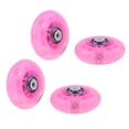 thumbnail image 2 of Ruedas de poliuretano premium para longboard, monopatín, quad, patines en línea o Rosado Cola Rueda de patines de PU, 2 of 7
