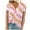 Pink, variant on Annhoo Womens Short Sleeve Tops Cute Tie Dye V Neck Casual T-Shirts Summer Loose Comfy Tees Beach Vacation Blouses