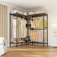 thumbnail image 3 of VIPEK L6 Plus Portable Heavy Duty Garment Rack with 5 Shelves, Black, 3 of 8