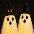 thumbnail image 6 of BiFandian 2-Pack Halloween Ghost Decorations Outdoor, Ghost Decor with String Lights Remote Control, Spooky Party Decor for Living Room, Bedroom, Window, Halloween Decoration Indoor, 6 of 7