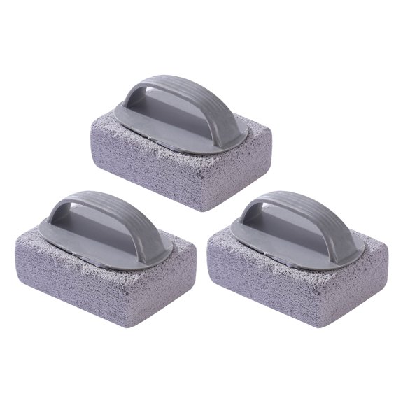 3/6 Pcs Cleaning Bricks Hand-Held Pools Pumice Stone Stove Cleaning Block with Handle Swimming Pumice Ovenware Scrubbing Stone Rust Lime Calcium Stain Remover
