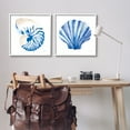 thumbnail image 2 of Stupell Industries Serene Blue Seashell Clam Simple Design , 24 x 24, Design by Mercedes Lopez Charro, 2 of 6