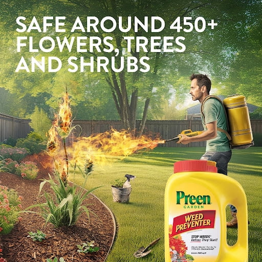 Preen Garden Weed Preventer - 16 lb. Pail - Covers 2,560 Sq. ft.