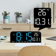 TIMESS Digital Alarm Clock 9.5 Large LED Display, Memory Backup, for Home (Blue)