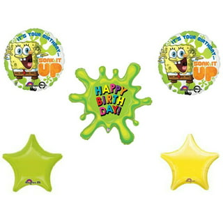 Slime Birthday Party Decorations Kit - Slime Queen Cake Topper Birthday Banner Cupcake Toppers Colorful Balloons for Kids Slime Party Baby Shower