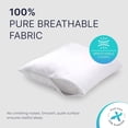 thumbnail image 6 of Set of 4 Standard/Queen Waterproof Pillow Protectors - Temperature Balancing, Allergist Recommended - Premium Breathable, Zippered Protectors (White), 6 of 8