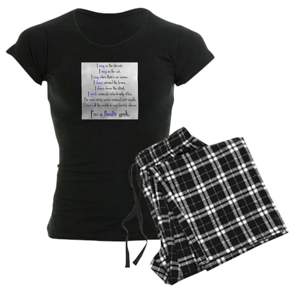 CafePress - Theatre Geek 2 - Women's Dark Pajamas