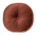 thumbnail image 2 of Parkland Collection Dorte 20x20" Round Fabric Floor Pillow in Burnt Orange, 2 of 6