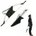 thumbnail image 2 of Flecha de la Carcaj de flecha con soporte de bolsa de de material cuero negro para tiro con recurvo, 2 of 5
