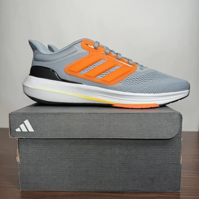Adi-das Running Ultrabounce Orange Grey Athletic Shoes Mens 11.5