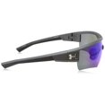 thumbnail image 3 of Under Armour UA Fire Satin Carbon Grey Frame Blue Mirror Multiflection Lens Sport Sunglasses, 3 of 4