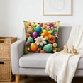 thumbnail image 7 of Uutvery Easter Bunny Print Pillowcase, Machine Washable Polyester Pillow Cover, Fade Resistant Indoor Outdoor Decor, Holiday Home Decor For Sofa Bed Chair, 7 of 7
