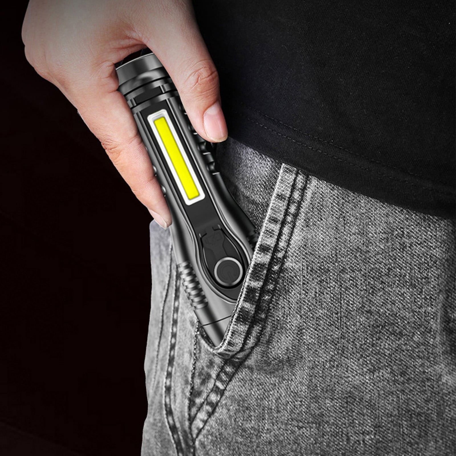 IPEWLEX Rechargeable 20000 Lumen LED Flashlight with COB Work Light, IPX5 Water-Resistant, Ideal for Emergencies, Camping, and Outdoor Adventures