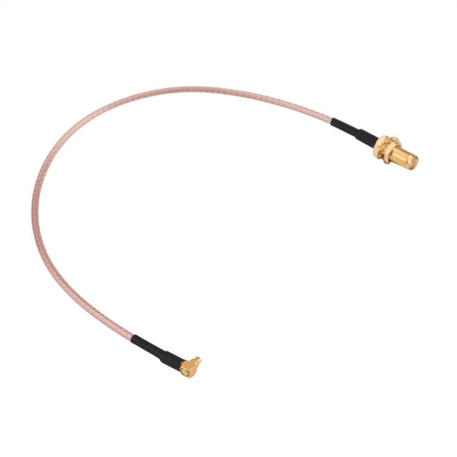 Cable de extensión coaxial RF de SMA hembra a MMCX macho en ángulo recto RG316 de 25 cm