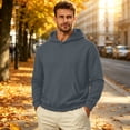thumbnail image 5 of VBVC Men's Long Sleeve Hoodie with Pockets , Fall Stretchy Pullover Sweatshirt For Men, S-4XL, 5 of 5