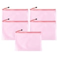 thumbnail image 2 of Cheers US 5Pcs/Set Mesh Zipper Pouch Document Bag, Plastic Zip File Folders, Zipper Bags for organizing, Letter Size, A4 Size, for School, Board Games and Office Supplies, 2 of 7