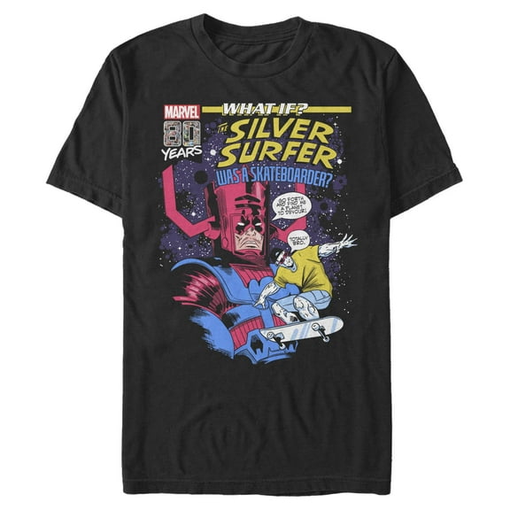 Men's Marvel What If The Silver Surfer Was a Skateboarder Graphic T-Shirt