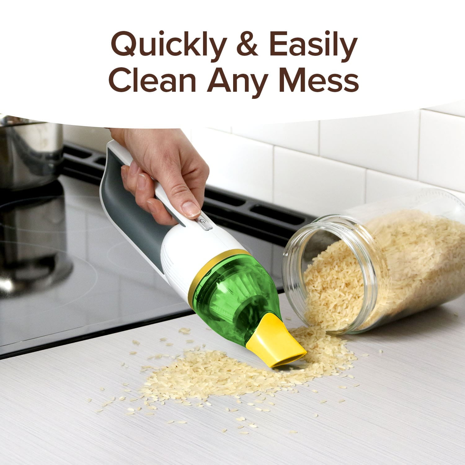Duck Compact Cordless Vacuum by Horsepower, Gold Edition, Ultra-Powerful Upgraded Battery for Extra-Long Run Time, AS SEEN ON TV, Strong Suction, Easy to Store, Portable & Rechargeable. Home & Auto