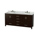 thumbnail image 5 of Wyndham Collection WCS141472DLGCMUNOMXX Sheffield 72" Free Standing Double Basin Vanity, 5 of 6