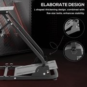 Supllueer Racing Wheel Stand Simulator Cockpit Stable Adjustable Fit for Logitech G29 G920 G923 Thrustmaster T80.Excluding Electronic Devices