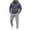C-GY2206, variant on DHFJKG Mens Tracksuit 2 Piece Set Jogging Sweat Track Suits Quarter Zip Hooded Sweatshirt With Joggers Ankle-Tied Pants Sportswear Athleisure Cozy Outfit