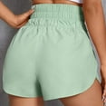 thumbnail image 6 of Fusipu Women Shorts Solid Color Loose Type High Waist Split Comfortable Sports Shorts Daily Clothes, 6 of 8