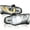 Chrome Housing Clear Lens, variant on Spec-D Tuning Black Smoke Full LED Projector Headlights w/Switchback and Sequential Turn Signals Compatible with 2016-2021 Honda Civic with Factory Halogen Headlight Models