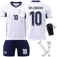 thumbnail image 1 of European Cup Final European Cup England Jersey Set - Jude Bellingham No. 10 with Socks and Protective Gear 26, 1 of 3